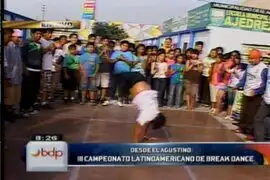 Jóvenes latinoamericanos se unen en campeonato de ‘break dance’ en El Agustino