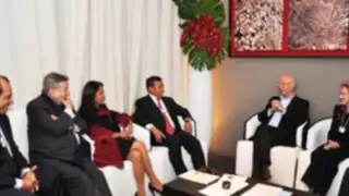 Presidente Ollanta Humala tuvo reunión bilateral con presidenta de Suiza