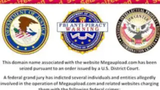 El FBI ha colocado su escudo en el sitio de Megaupload