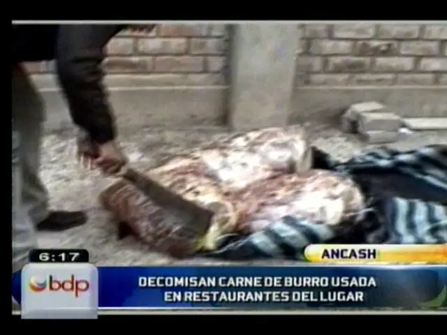 Policía decomisa más de 200 kilos de carne de caballo y de burro en Áncash