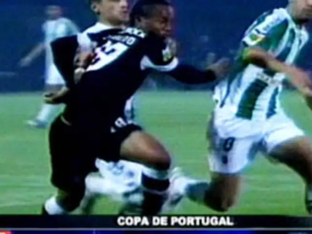 Buena actuación de André Carrillo en la Copa de Portugal