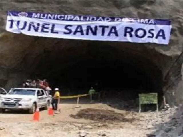 Terminar construcción de túnel Santa Rosa costará 60 millones de soles