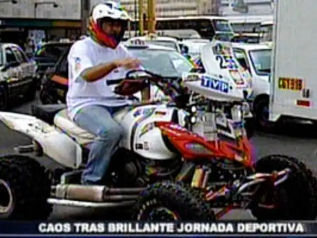 Caos vehicular en Lima tras culminación del Rally Dakar 2012