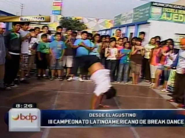 Jóvenes latinoamericanos se unen en campeonato de ‘break dance’ en El Agustino