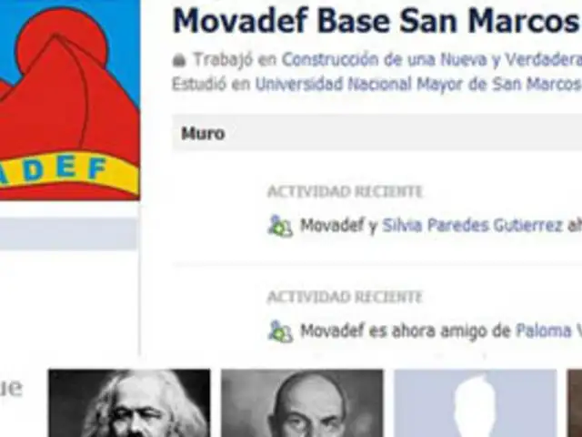 MOVADEF está reclutando cientos de seguidores mediante el Facebook