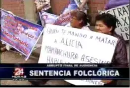 Incidencias de sentencia condenatoria a Abencia Meza por crimen de Alicia Delgado