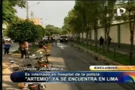 Camarada “Artemio” llegará en cualquier momento al Hospital de Policía 