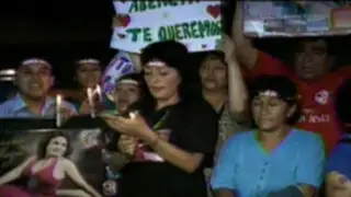 Familiares y amigos de Abencia Meza realizaron vigilia exigiendo su libertad