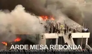 Otras vez arde Mesa Redonda y el Aniversario de Alianza Lima en El Dominical