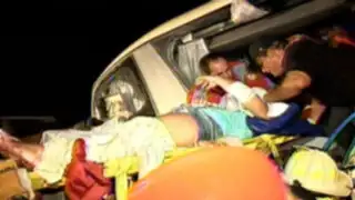Cinco muertos y doce heridos deja accidente vehicular en la Panamericana Sur