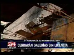 Tras incendio municipalidad ordena cierre de tres galerías en Mesa Redonda