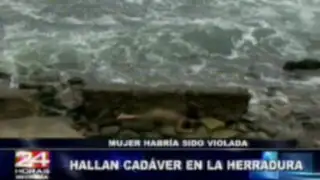 Cadáver de mujer que habría sido violada es hallado en playa La Herradura