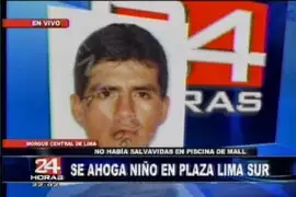 Niño muere al nadar en piscina para adultos en Plaza Lima Sur
