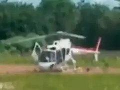 Brasil: helicóptero se despedaza al chocar con la tierra