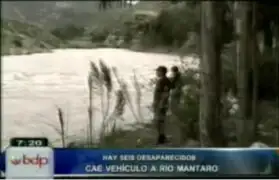 Tragedias en el país. bus cae al río Mantaro y camioneta se desbarranca en Trujillo