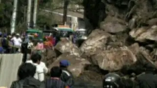 Huaraz: deslizamiento de rocas estuvo a punto de sepultar un pueblo entero