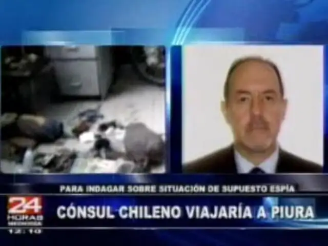 Cónsul chileno viajaría a Piura para supervisar caso de presunto espía 