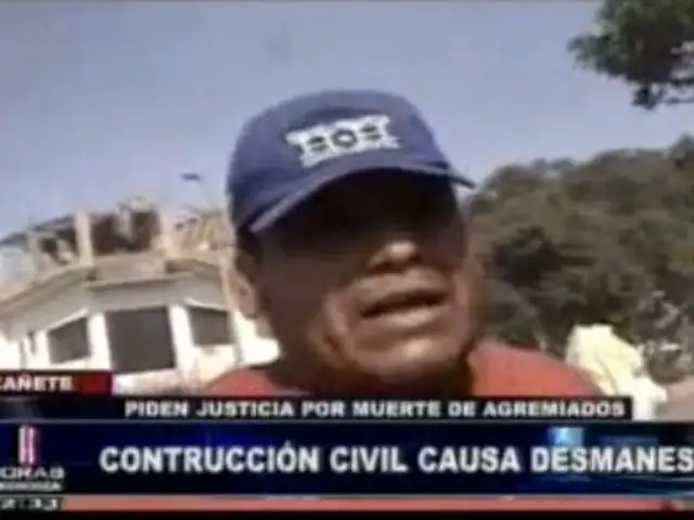 Chiclayo: obreros de contrucción civil se enfrentan por muerte de compañero 