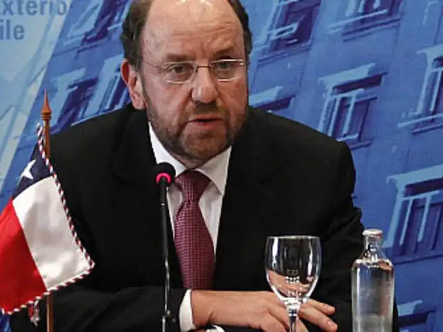  Canciller chileno ratifica que cumplirán con el fallo de La Haya