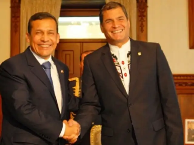 Ollanta Humala se reunirá en Chiclayo con Rafael Correa este mes