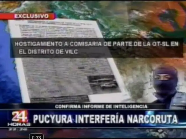 Documentos revelan que atentado en Pucyura fue por ruta para el narcoterrorismo