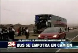 Punta Hermosa: bus impacta con camión y deja un muerto y varios heridos