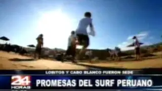 Playas Lobitos y Cabo Blanco recibieron a futuros surfistas