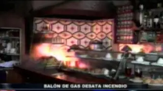 Balón de gas estalla y provoca incendio en restaurante del Centro de Lima
