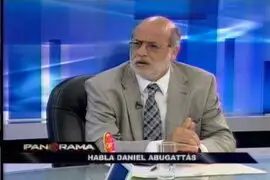 Daniel Abugattás cree que “mano negra” distrae actores políticos