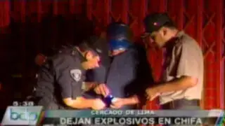Delincuentes arrojan explosivo en chifa del Cercado de Lima