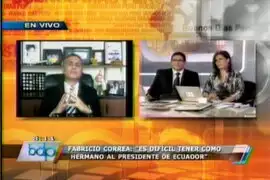 Fabricio Correa: Es difícil tener como hermano al presidente de Ecuador