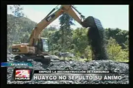 Abancay: reconstruyen Tamburco luego de devastador huaico