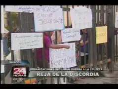 Guerra entre vecinos de ‘La Cruceta’ en Surco por colocación de rejas  