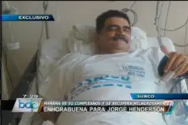 Dan de alta a Jorge Henderson tras exitoso trasplante de hígado