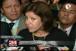 Lourdes Flores: Es un delito la interceptación y debe investigarse quién está detrás