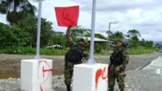 Policía de La Libertad incauta 12 banderolas de Sendero Luminoso