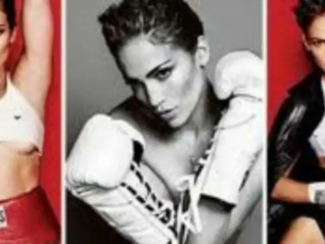 Jennifer López muestra su lado más rudo posando como una sexy boxeadora