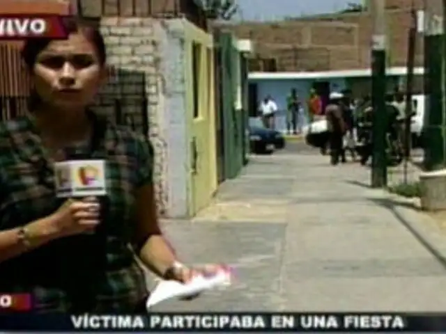 Acribillan a joven cuando participaba de fiesta en el Callao