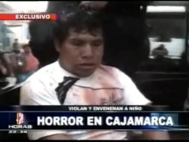 Cajamarca: depravado viola a menor y luego lo envenena para ocultar crimen