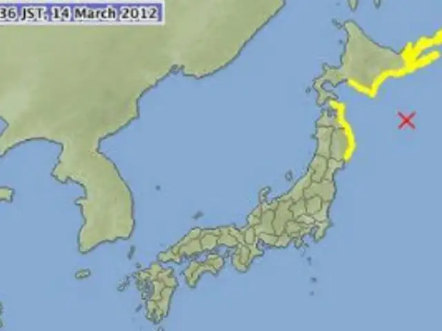 Sismo de 6.8 grados sacude el norte de Japón y emiten alerta de tsunami
