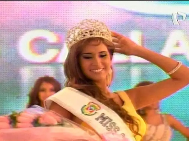Melissa Paredes recibió la corona Miss Callao 2012 