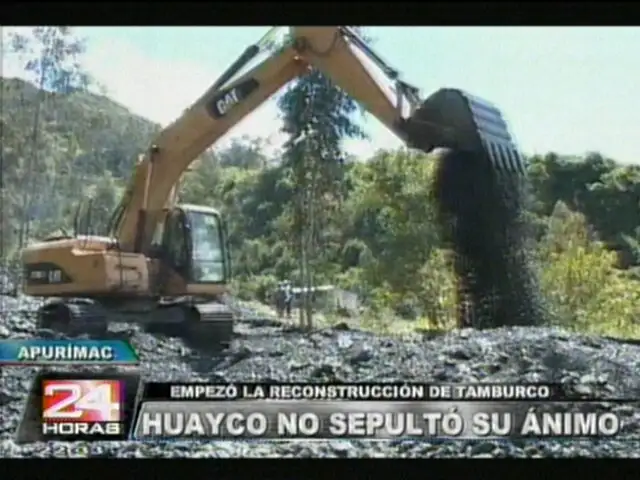 Abancay: reconstruyen Tamburco luego de devastador huaico