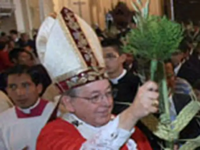 Cardenal Cipriani encabezará misa por el domingo de Ramos  