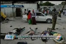 Al menos 10 muertos y 100 heridos deja atentado suicida en Somalia 