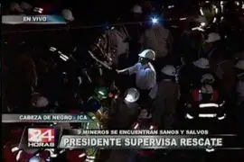 Presidente Humala inicia rescate de los 9 mineros atrapados en socavón    