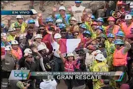 Tras siete días bajo tierra, mineros son liberados sanos y salvos en Ica