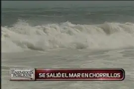 Se sale el mar en Chorrillos  