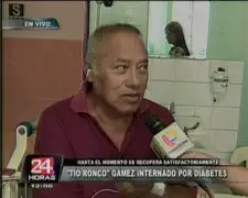 VIDEO: “Tío Ronco” se recupera y cuenta chiste desde el hospital  