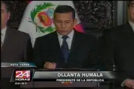 Presidente Humala: Ministro Calle valorará nueva oportunidad y hará las cosas bien