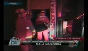 Chosica: volcadura de ómnibus deja un muerto y 25 heridos 